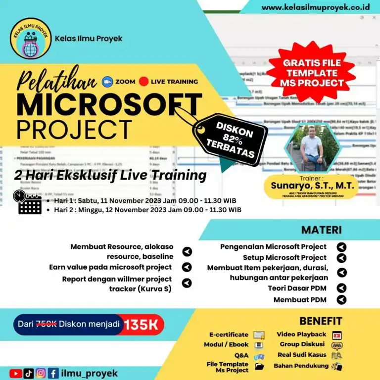 Microsoft Project Batch 9 – Live Training