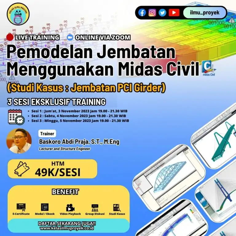 Pelatihan Midas Civil – Live Training