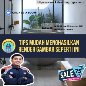 Desain Interior (Sketchup Dan V-Ray) Batch 3 - Live Training