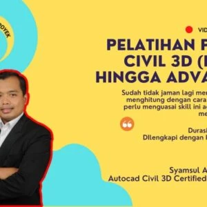 Paket Civil 3D Basic sampai Advance – E-Course