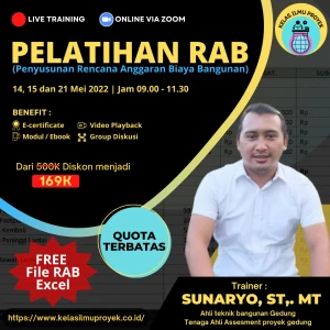Penyusunan RAB Bangunan Batch 4 - Live Training